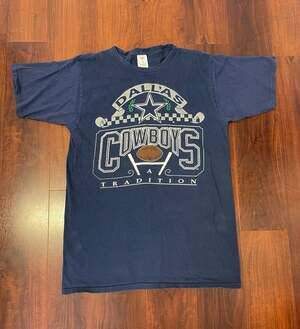 Vintage Jostens Dallas Cowboys A Tradition Graphic T-Shirt Size Large